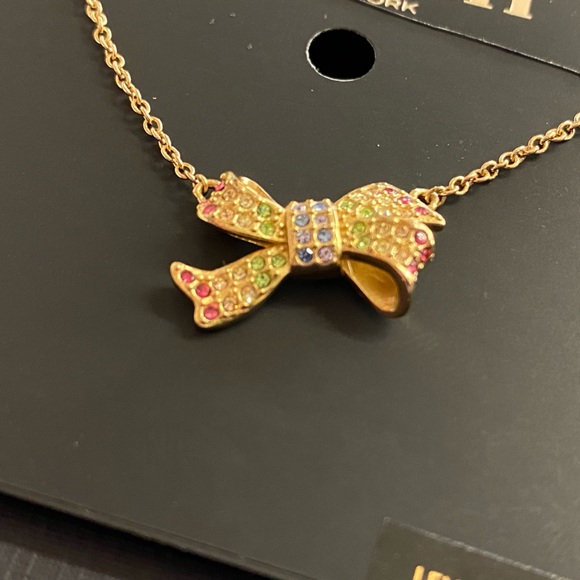 Coach Pave Rainbow Ribbon Necklace 16-18” - Picture 4 of 10